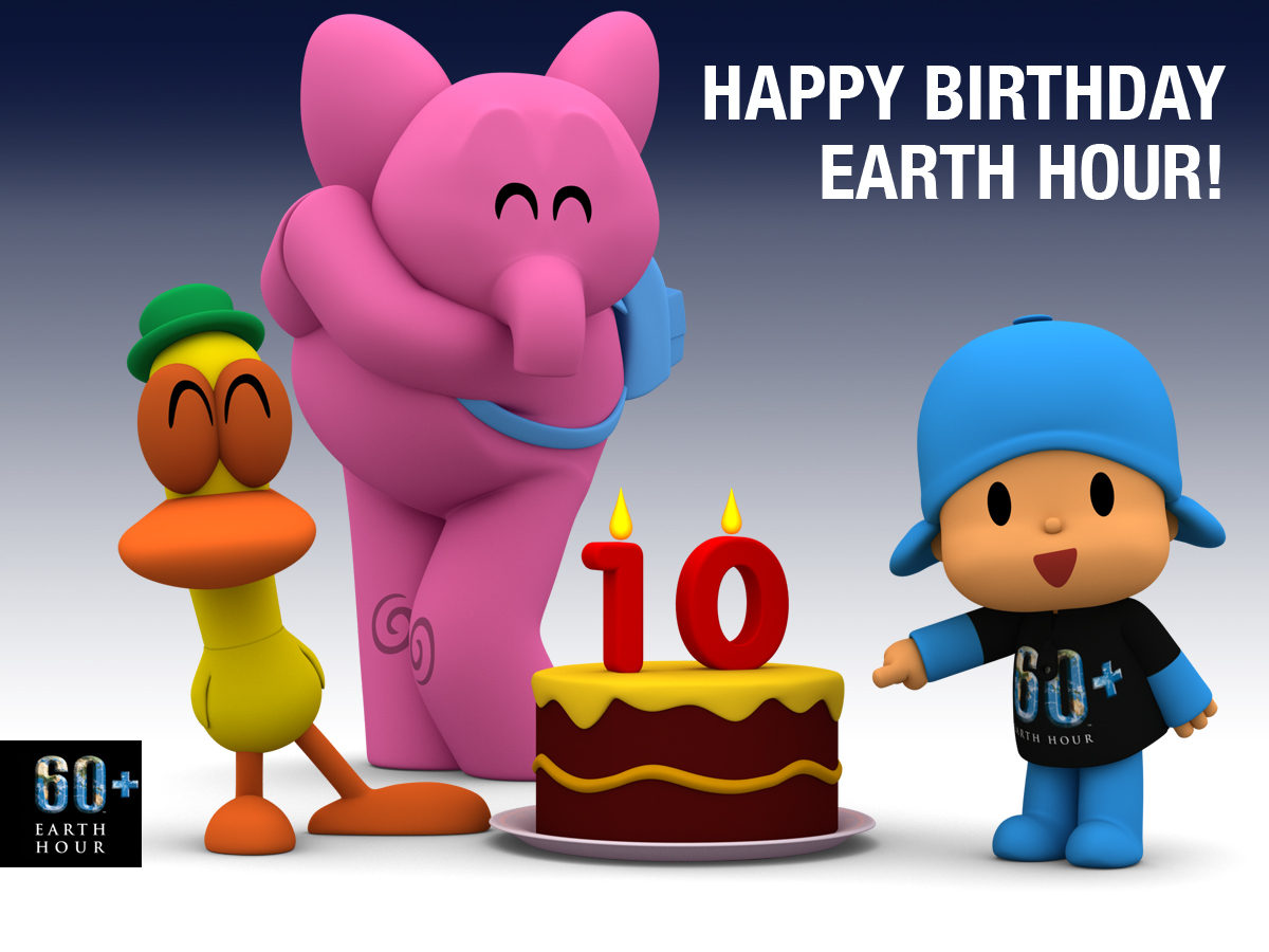 POCOYO embajador mundial de la Hora del Planeta