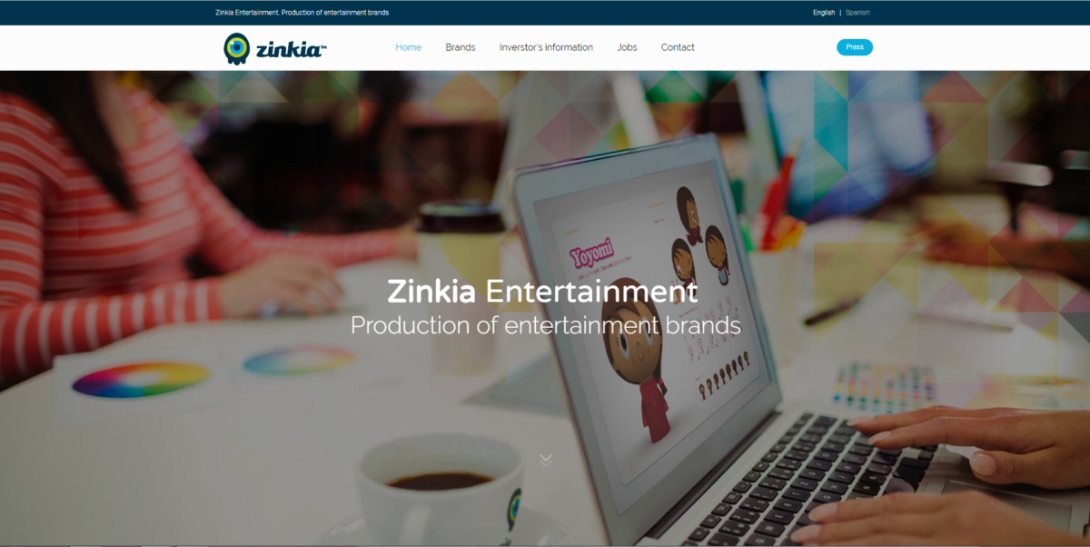 Zinkia launches its new website