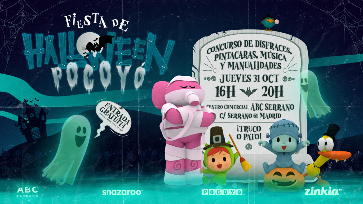 Pocoyó celebra su fiesta de Halloween