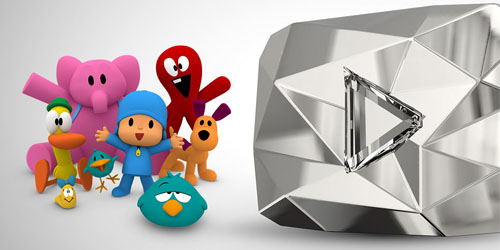 “Diamond” for Pocoyo’s Official Channel in Spanish on YouTube