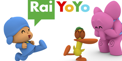 The latest episodes of Pocoyo are now available on Rai Yoyo